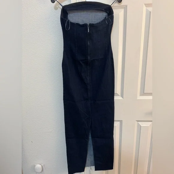 Zara Navy Denim Dress - Picture 2 of 2